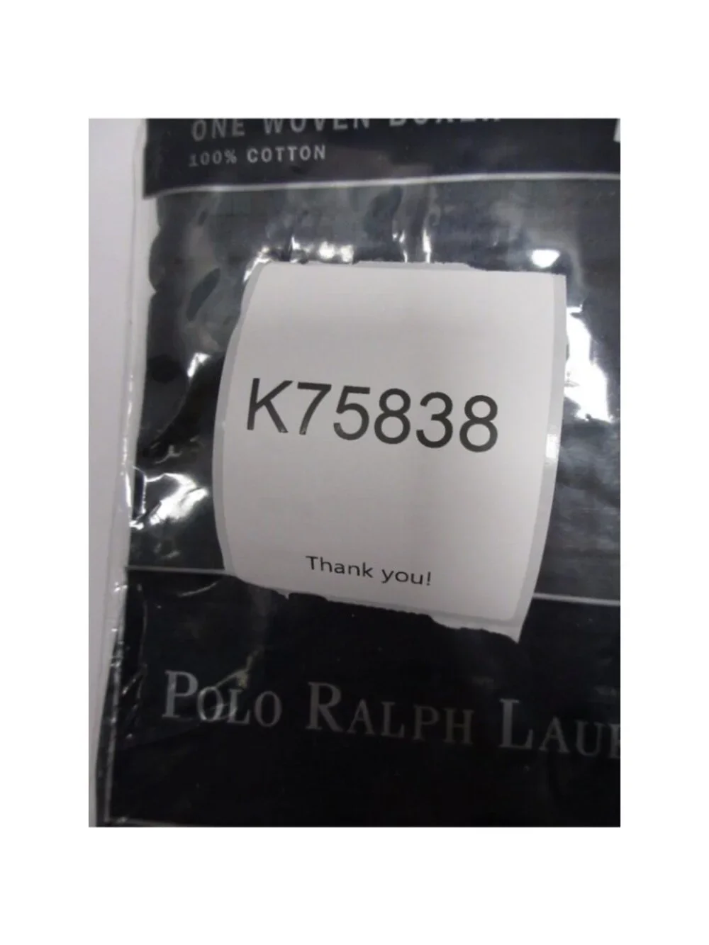Polo Ralph Lauren Underwear 40 Boxer Plaid Woven Cotton Deadstock